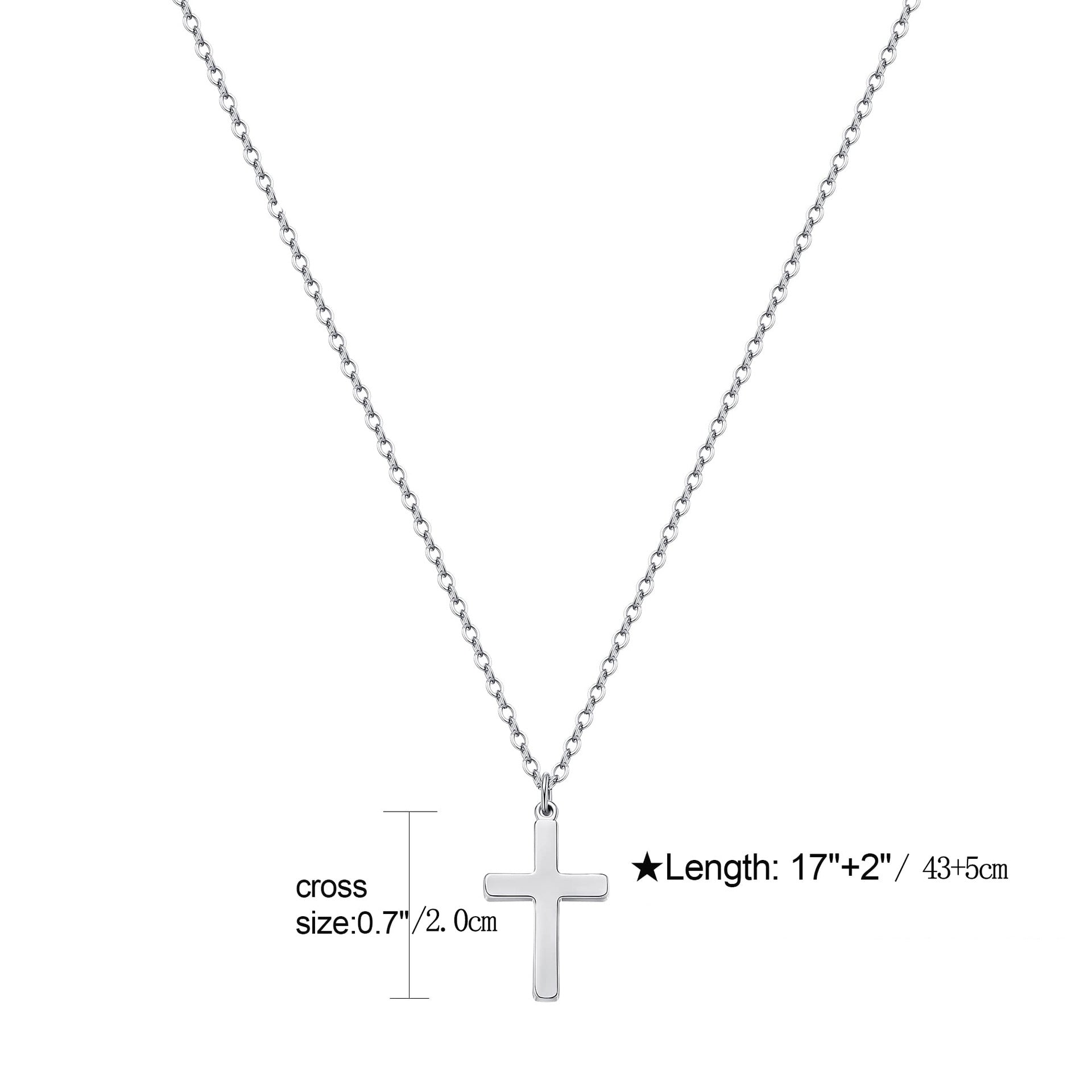 Stainless Steel Cross Pendant Necklace - Málle