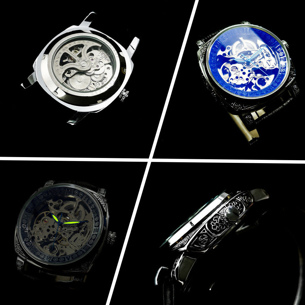 Men's Double-sided Tourbillon Mechanical Watch Luminous
