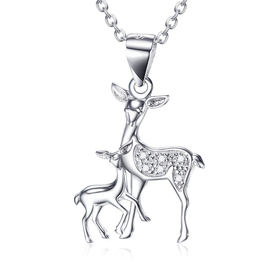 Fawn Pendant 925 Silver Necklace - Málle