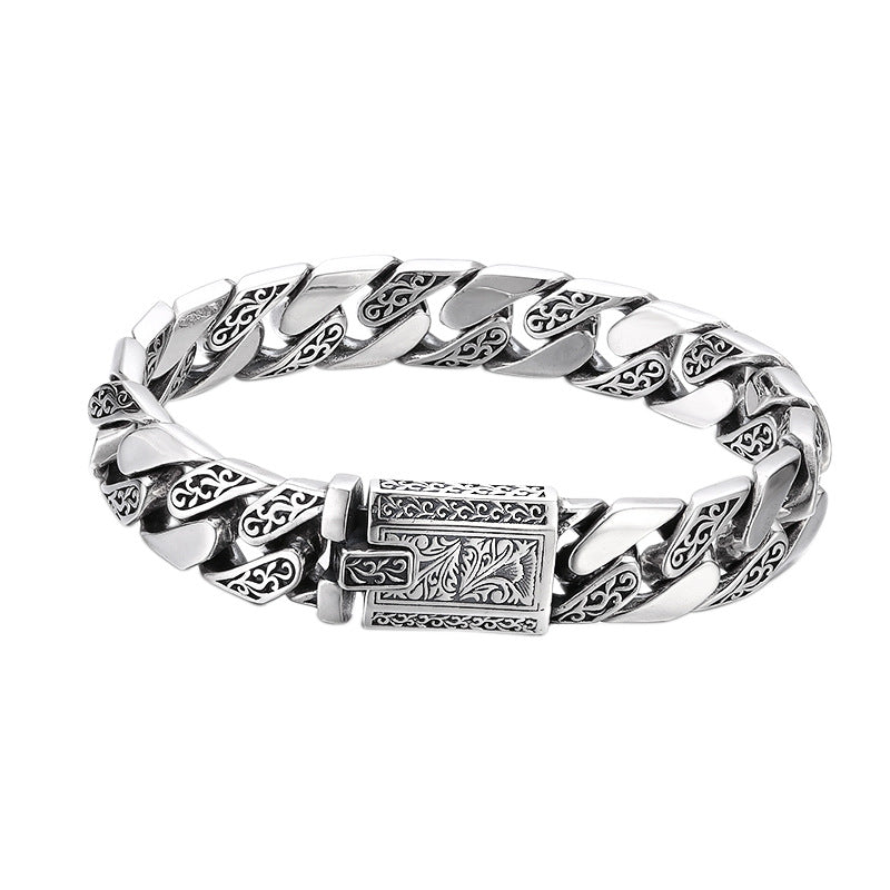 Tangcao Pattern 925 Sterling Silver Bracelet - Málle