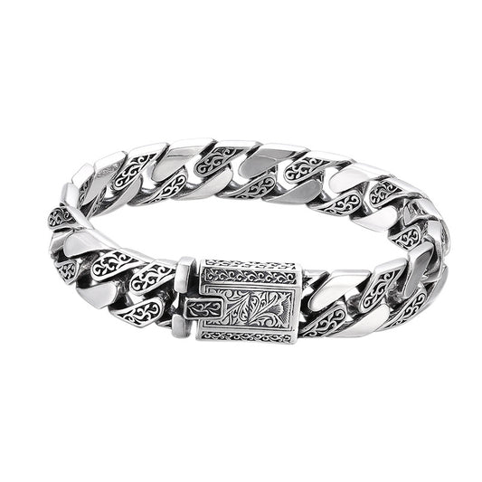 Tangcao Pattern 925 Sterling Silver Bracelet