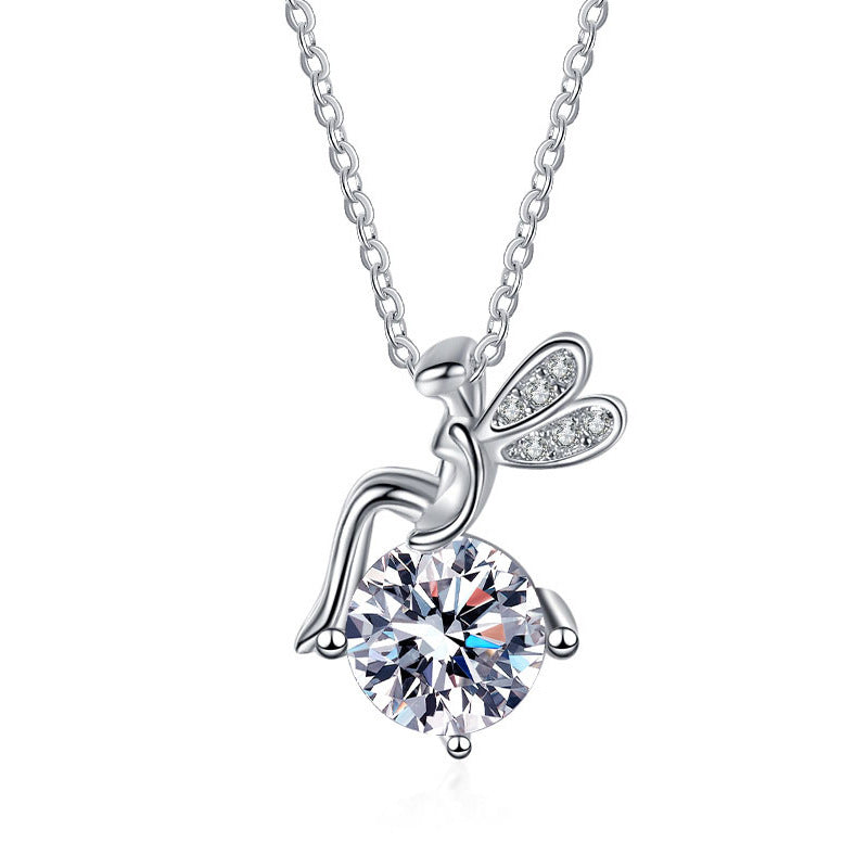Moissanite 925 Sterling Silver FARCENT Necklace For Women - Málle