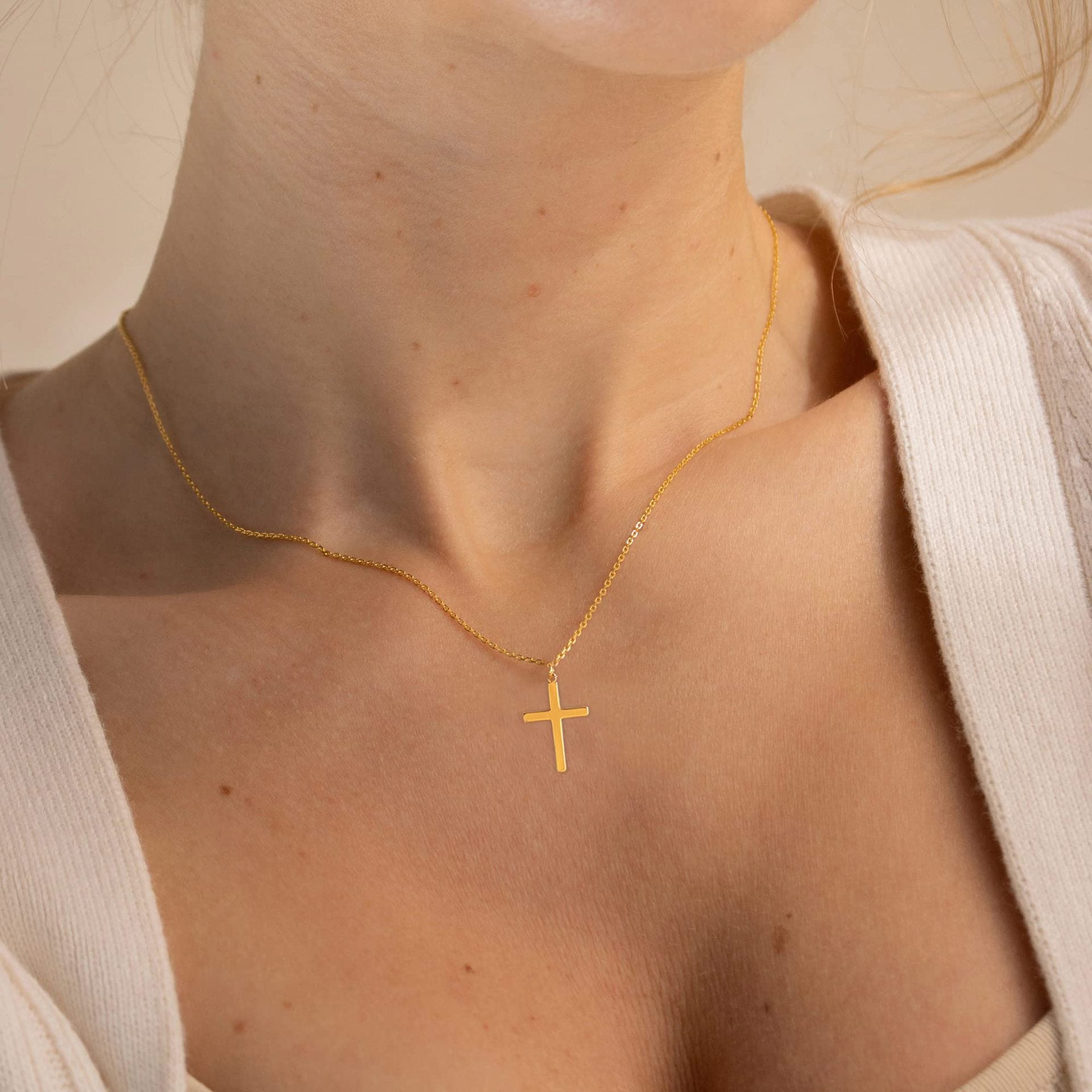 Stainless Steel Cross Pendant Necklace - Málle