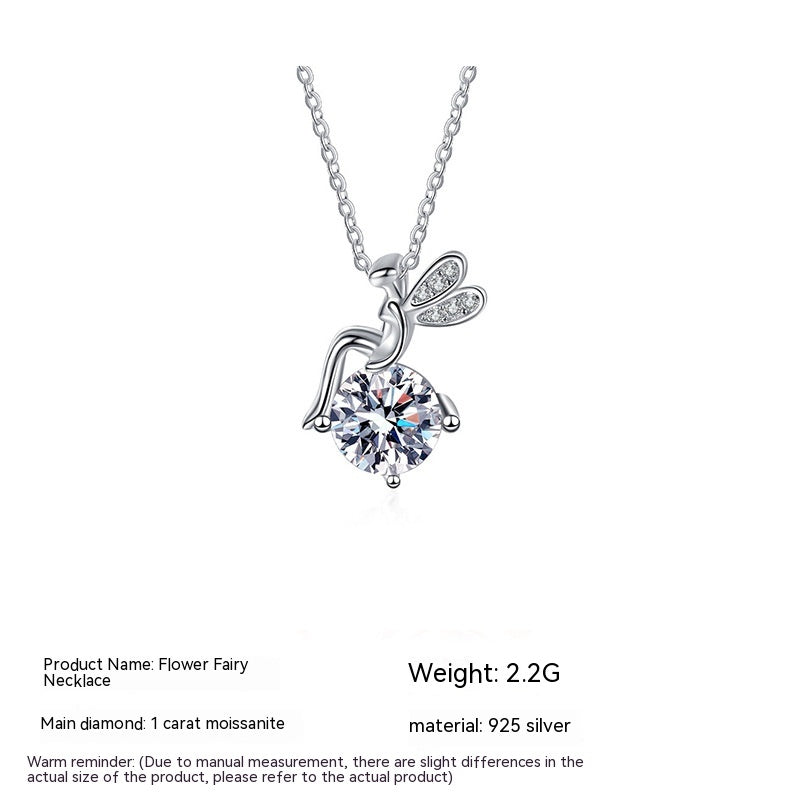 Moissanite 925 Sterling Silver FARCENT Necklace For Women