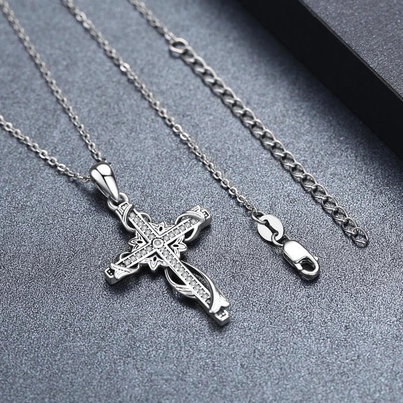 925 Sterling Silver for Women Cross Pendant Cross Jewelry Cross Necklace - Málle