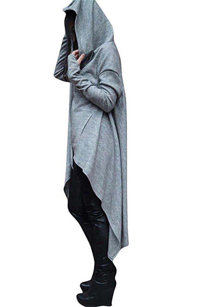 Long embroidered cloak hooded sweater - Málle