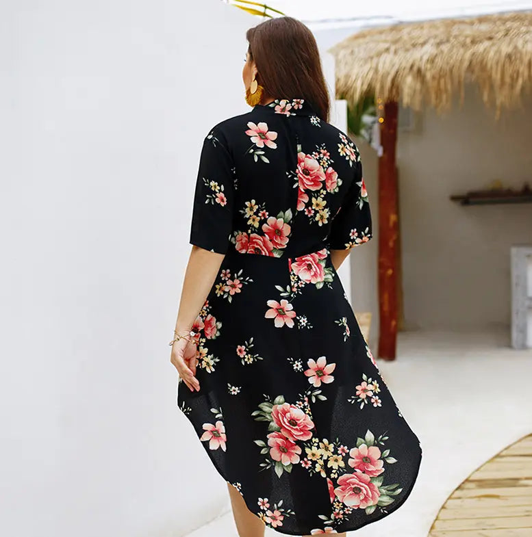 Summer print one piece dress - Málle