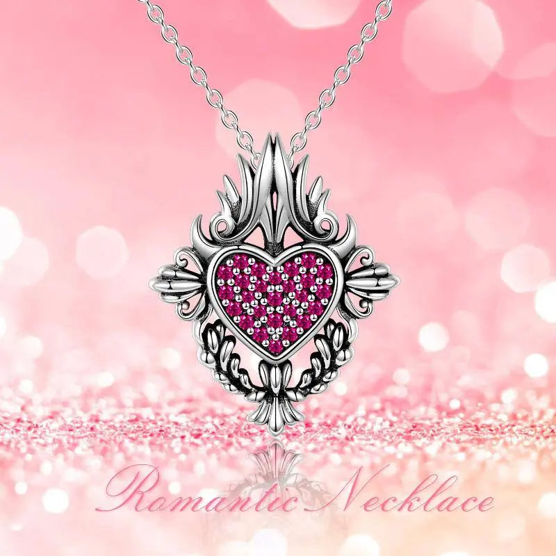 Romantic Silver Heart Pendant - Málle