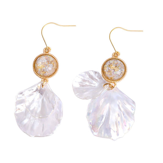 Acrylic shell earrings - Málle