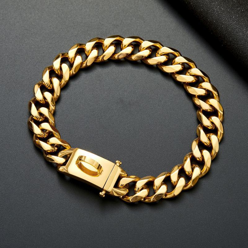 Stainless Steel Dog Collar Collar Anti-Bite Plus Thick Neck Collar Medium And Large. - Málle