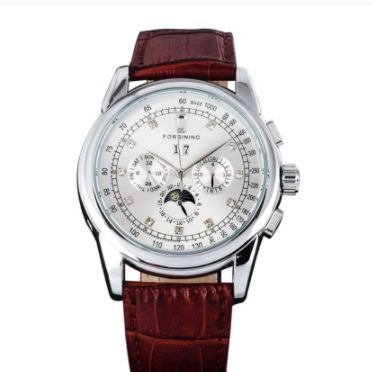 Shanghai Movement Tourbillon Sun Moon Star Automatic Mechanical Watch - Málle