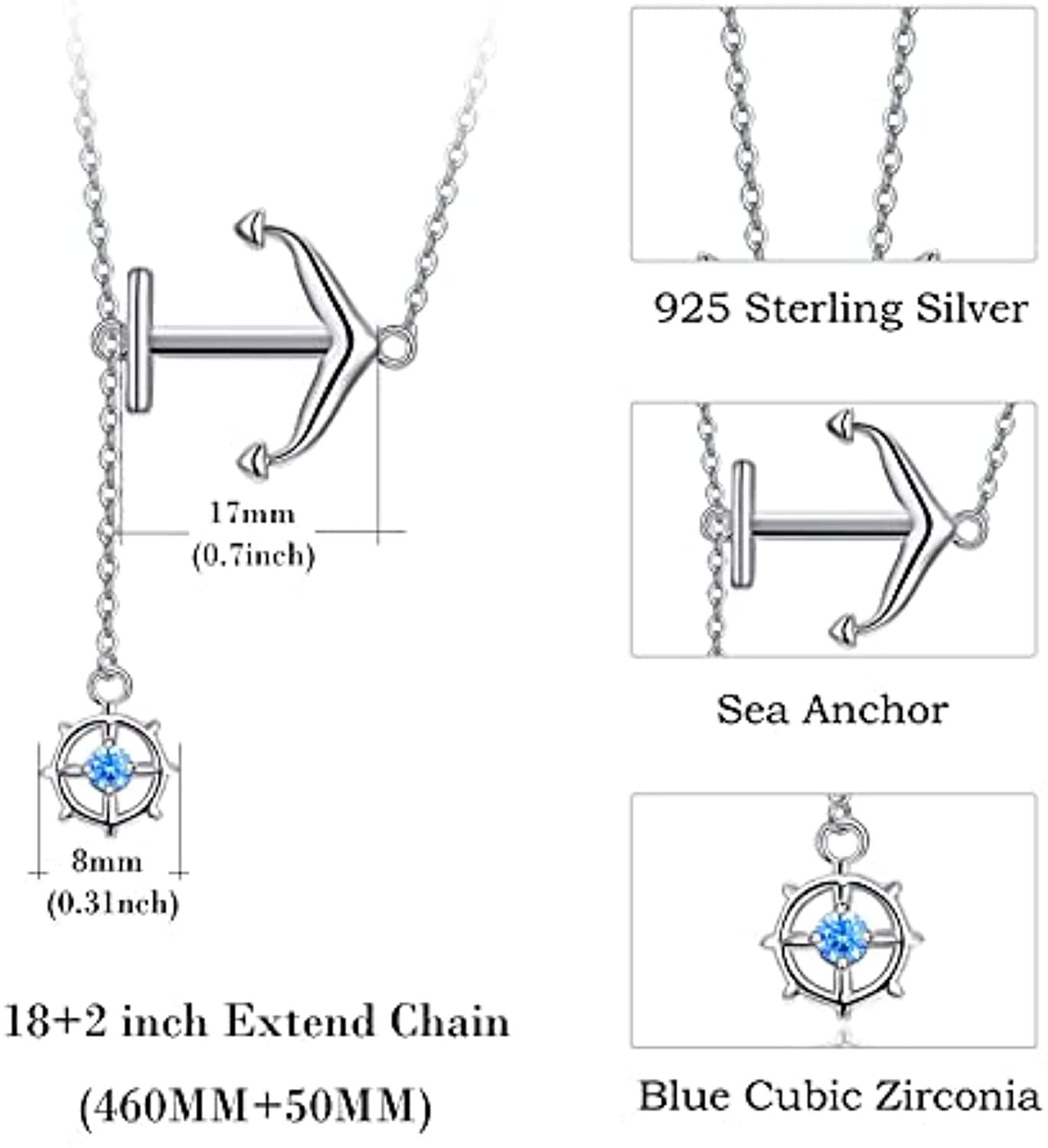Anchor Rudder Nautical Ship Necklaces - Málle