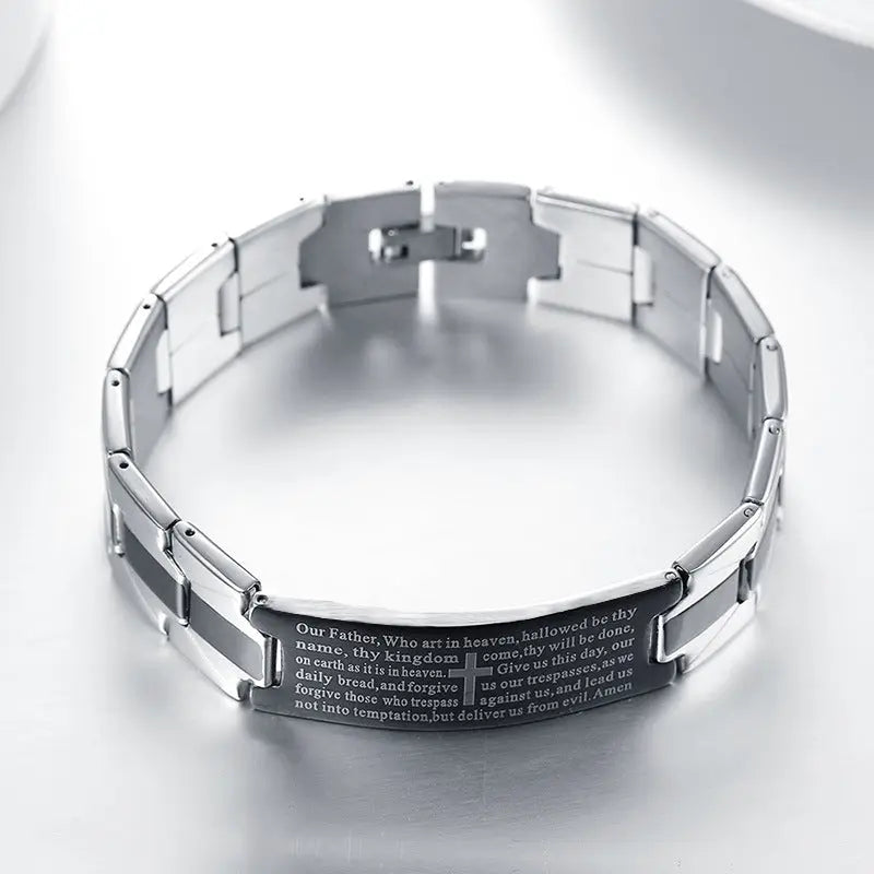 Cross stainless steel bracelet bracelet - Málle