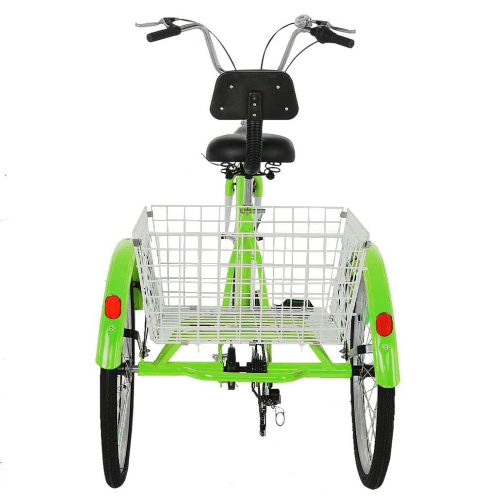 Adult Tricycle 1/7 Speed 3-Wheel For Shopping W/ Installation Tools - Málle