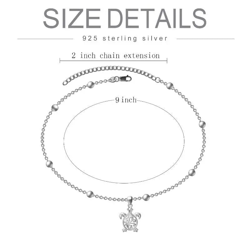 Sterling Silver Cute Anklet Bracelets Fashion Jewelry - Málle