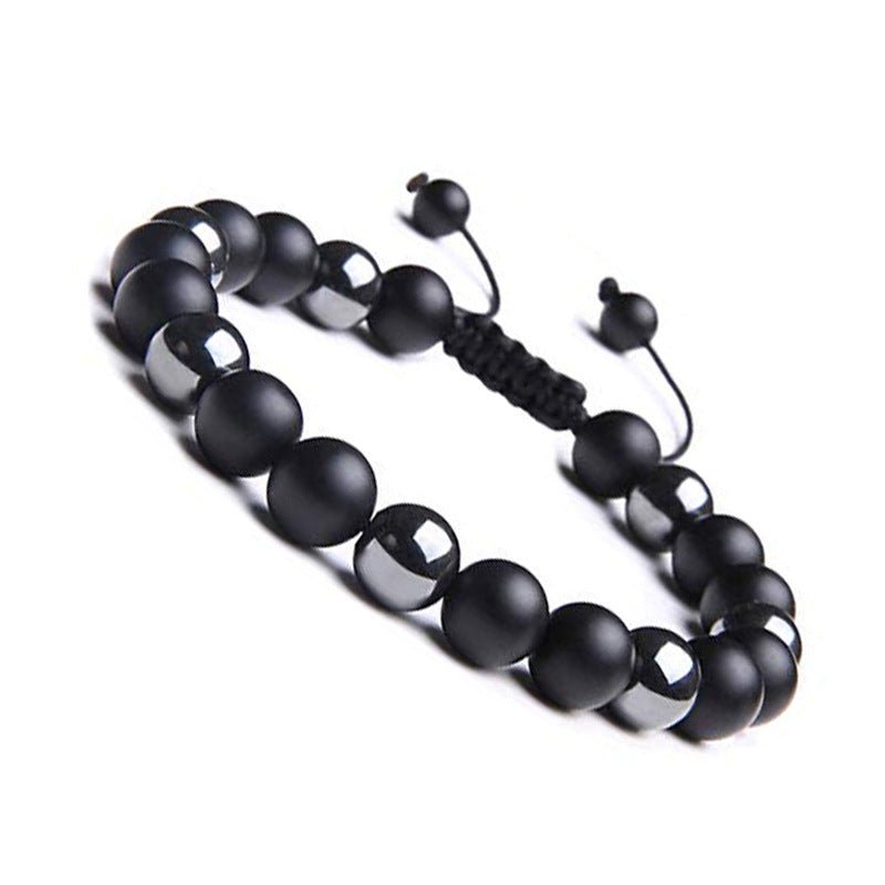 2021 Fashion Custom Mens Jewelry Bracelet Stainless Steel Chain With Natural Stone Beads Bracelet - Málle