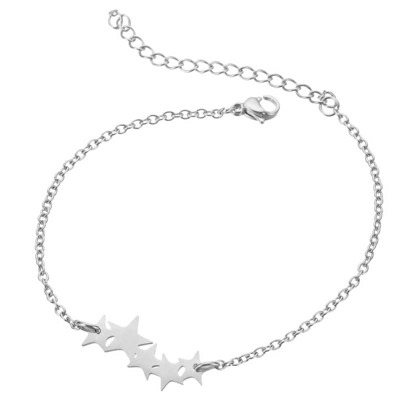 2022 Stainless Steel Star Puzzle Charm Pendant Bracelets Bangle Animal Fruit Camera 18K Gold Plated Gift Jewelry - Málle