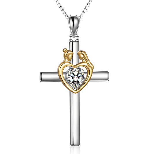 Best Friend Sterling Silver Engraved Cross