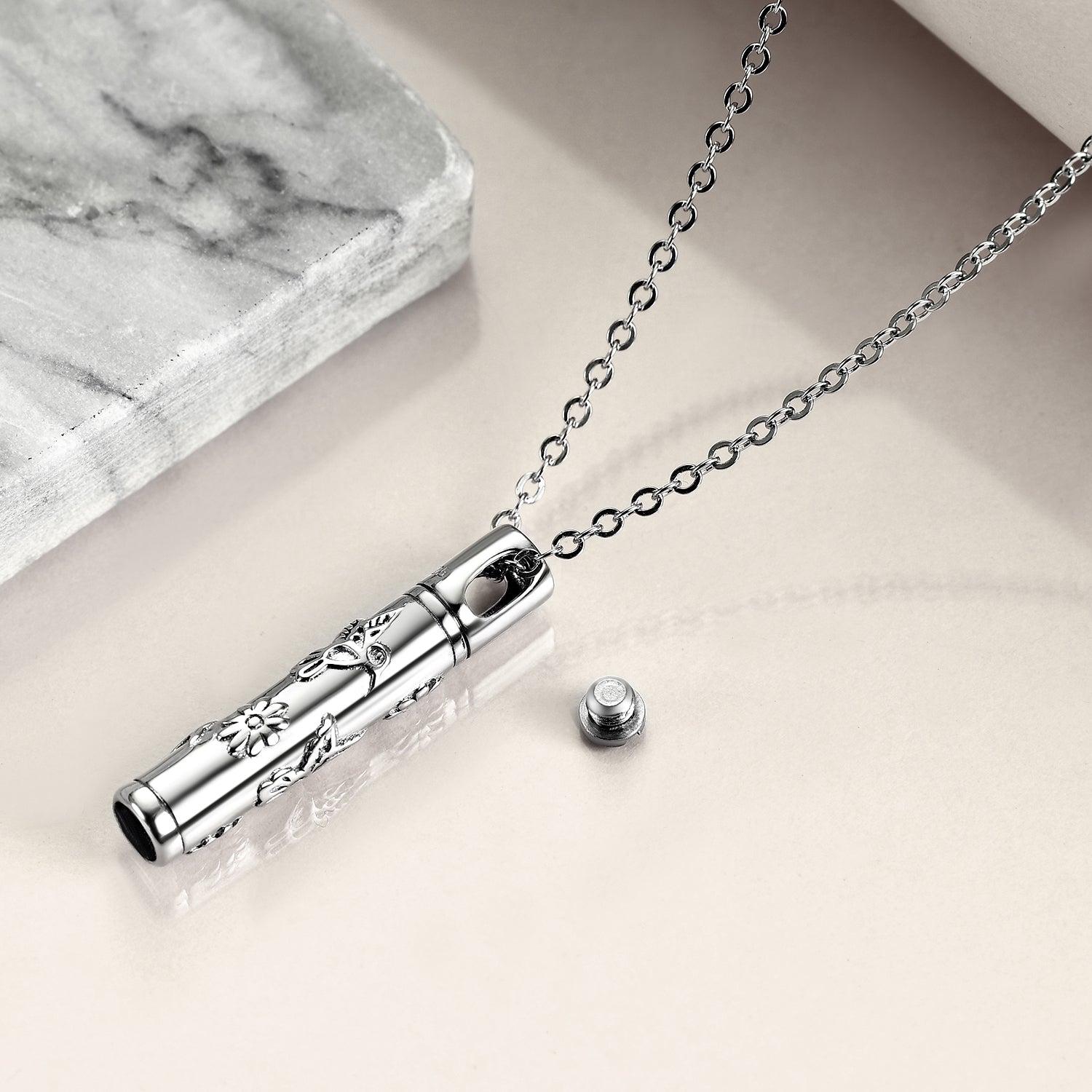 Hummingbird Cremation Jewelry Urn Necklace Ashes Sterling Silver Hummingbird Jewelry for Women - Málle