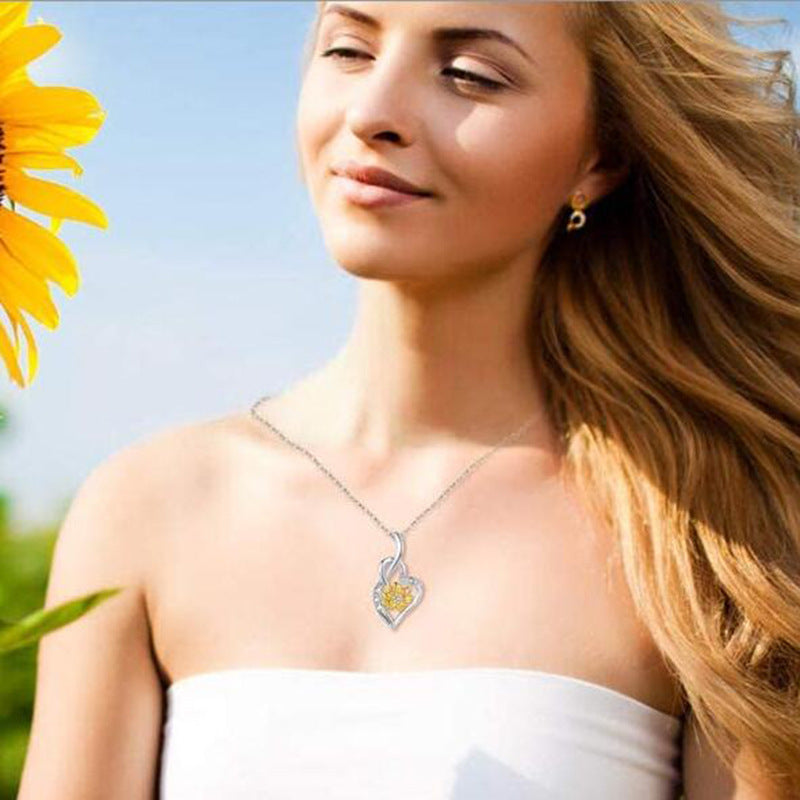 Sunshine Sunflower Pendant