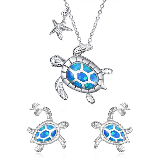 Sterling Silver Sea Turtle Pendant Necklaces