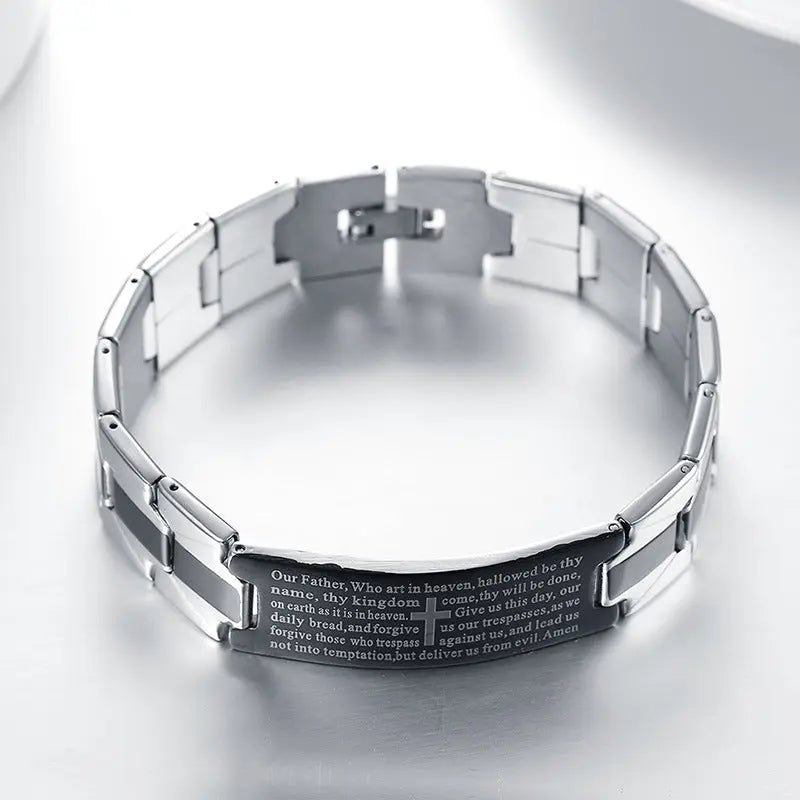 Cross stainless steel bracelet bracelet - Málle