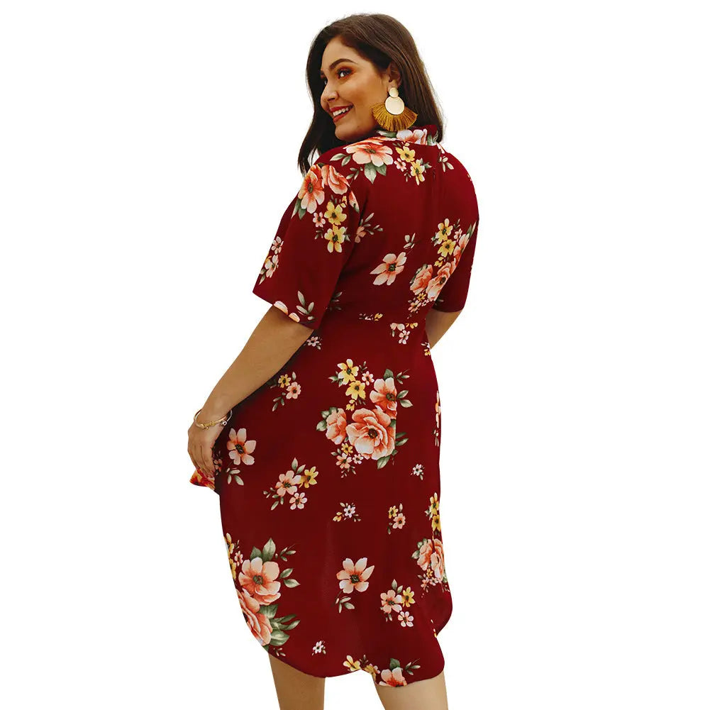 Summer print one piece dress - Málle