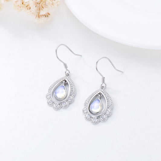 Synthetic Moonstone Sterling Silver