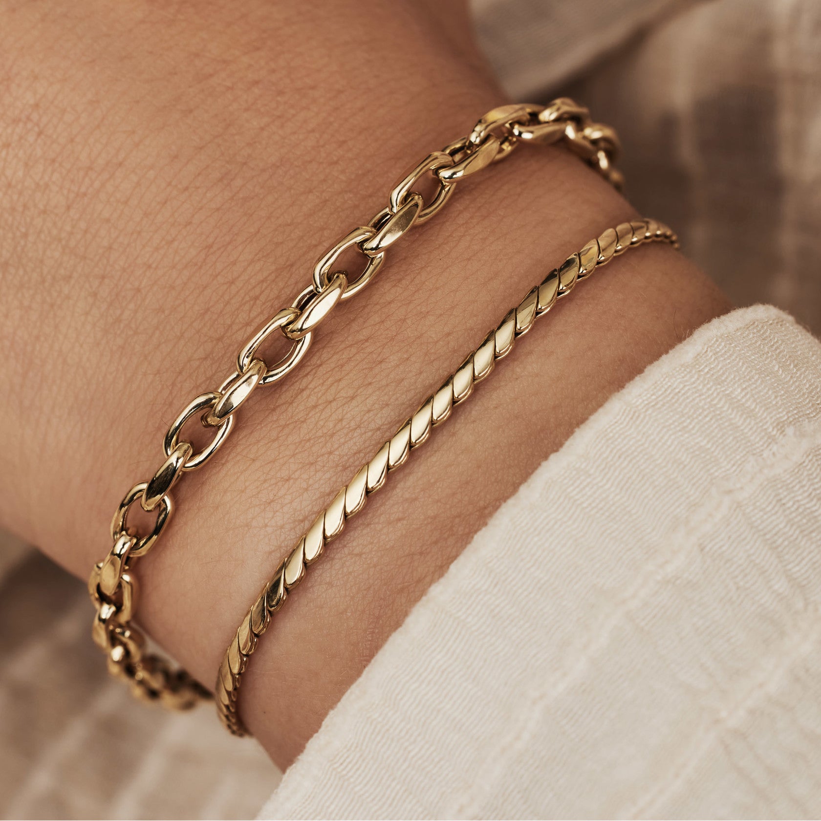 Stainless Steel O Chain Bracelet 5.0MM - Málle