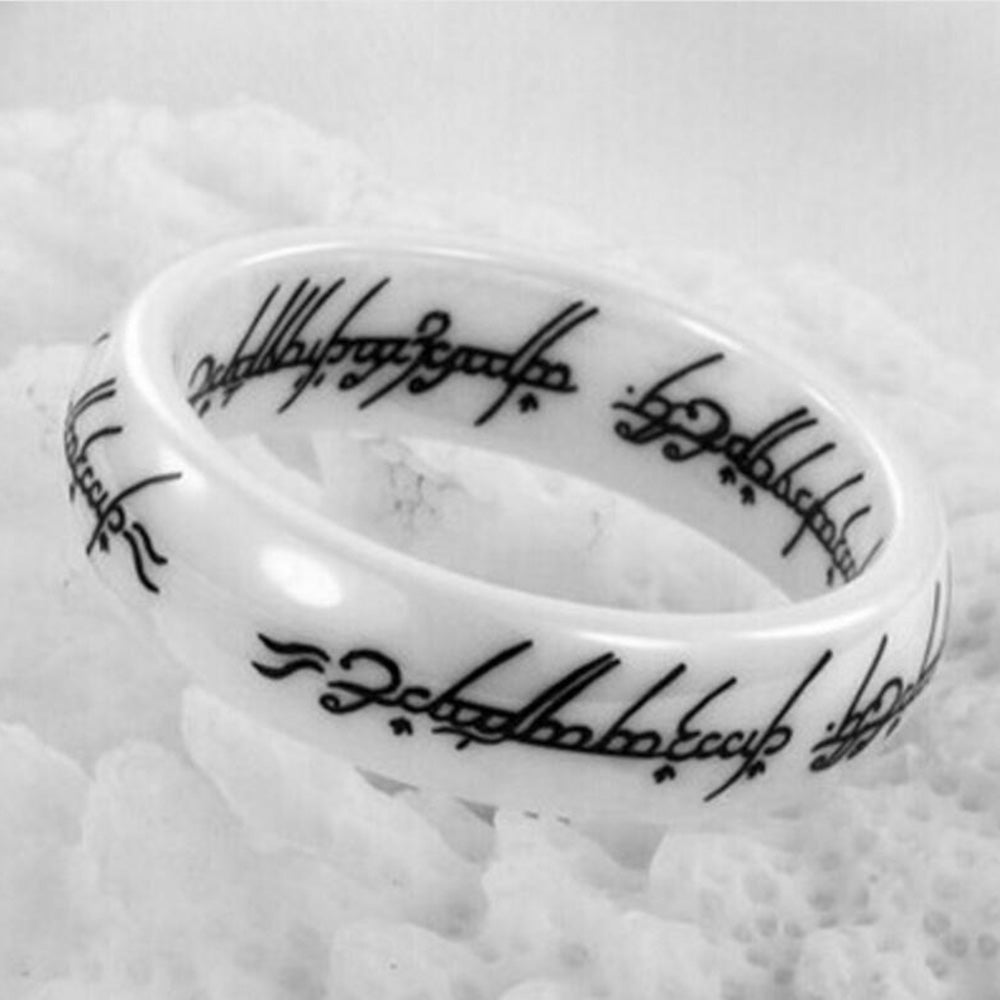 Ceramic Ring Men's Jewelry Jewelry Glossy Laser - Málle