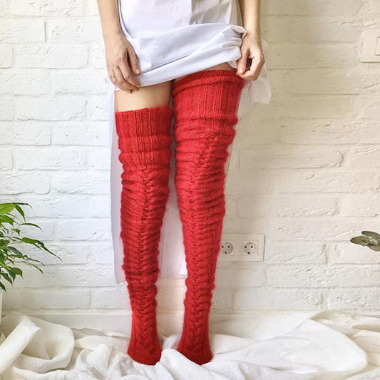 Knitted socks over the knee lengthened stockings - Málle