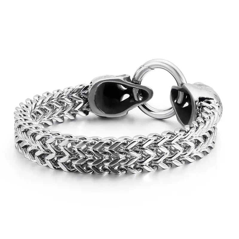 Stainless steel wolf head bracelet - Málle