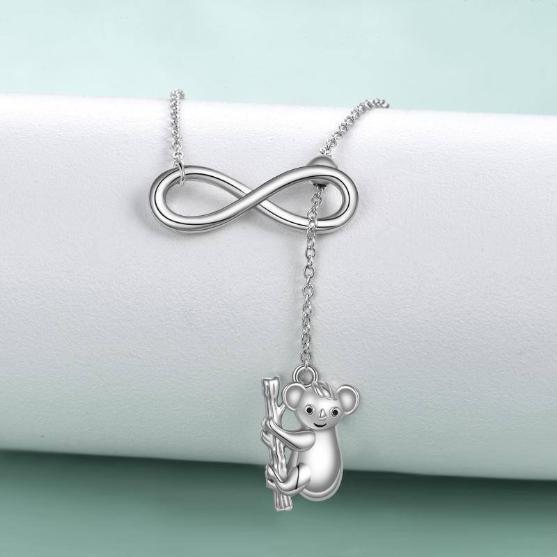 Koala Necklace for Women Sterling Silver Pendant Animal Necklace for Girls Koala Bear Jewelry - Málle