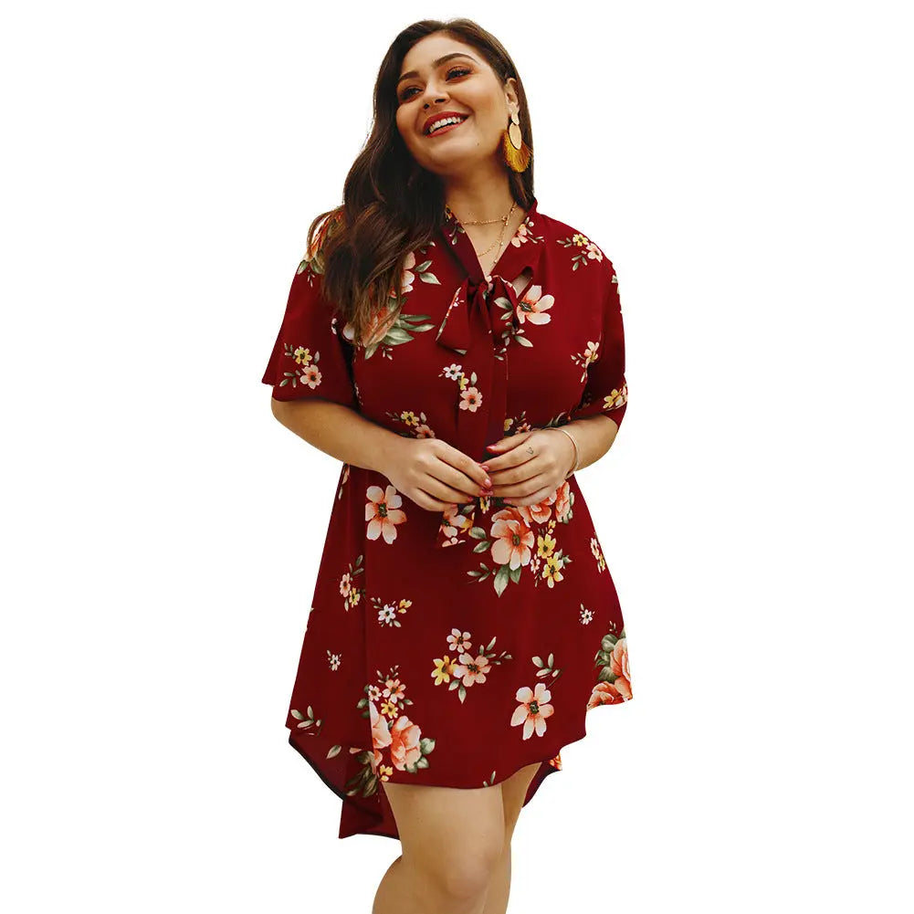 Summer print one piece dress - Málle