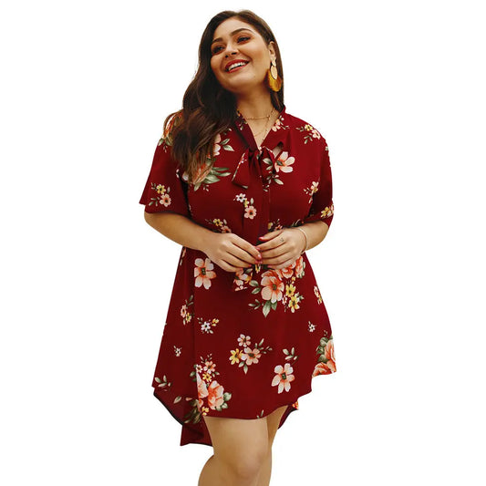 Summer print one piece dress - Málle