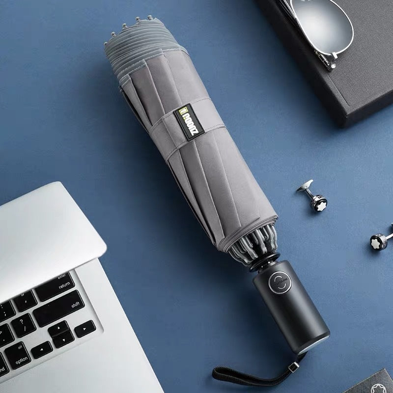 LED Flashlight Lighting Rain and Sunshine Folding Umbrella - Málle