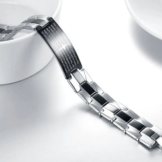 Cross stainless steel bracelet bracelet - Málle