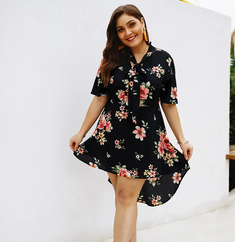 Summer print one piece dress - Málle