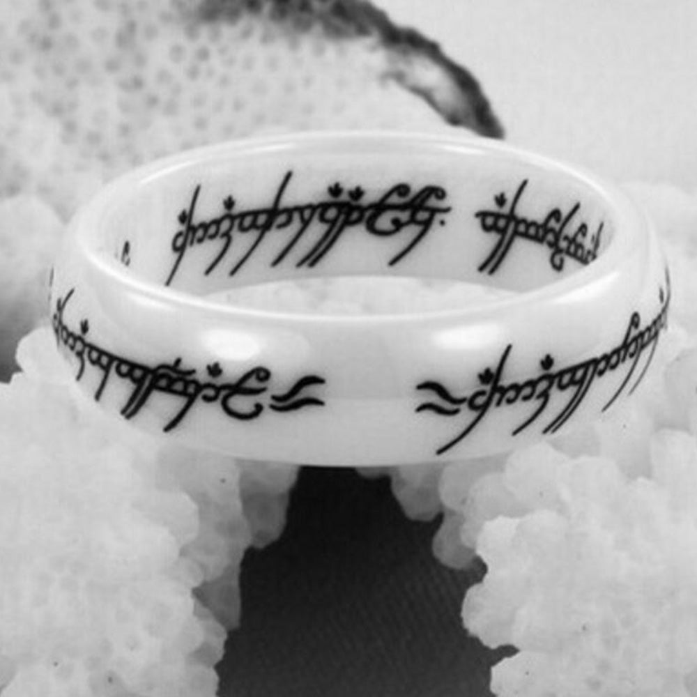 Ceramic Ring Men's Jewelry Jewelry Glossy Laser - Málle