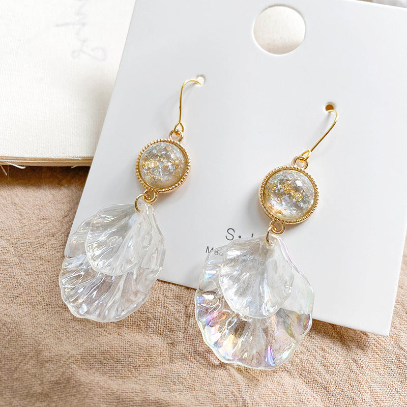 Acrylic shell earrings - Málle