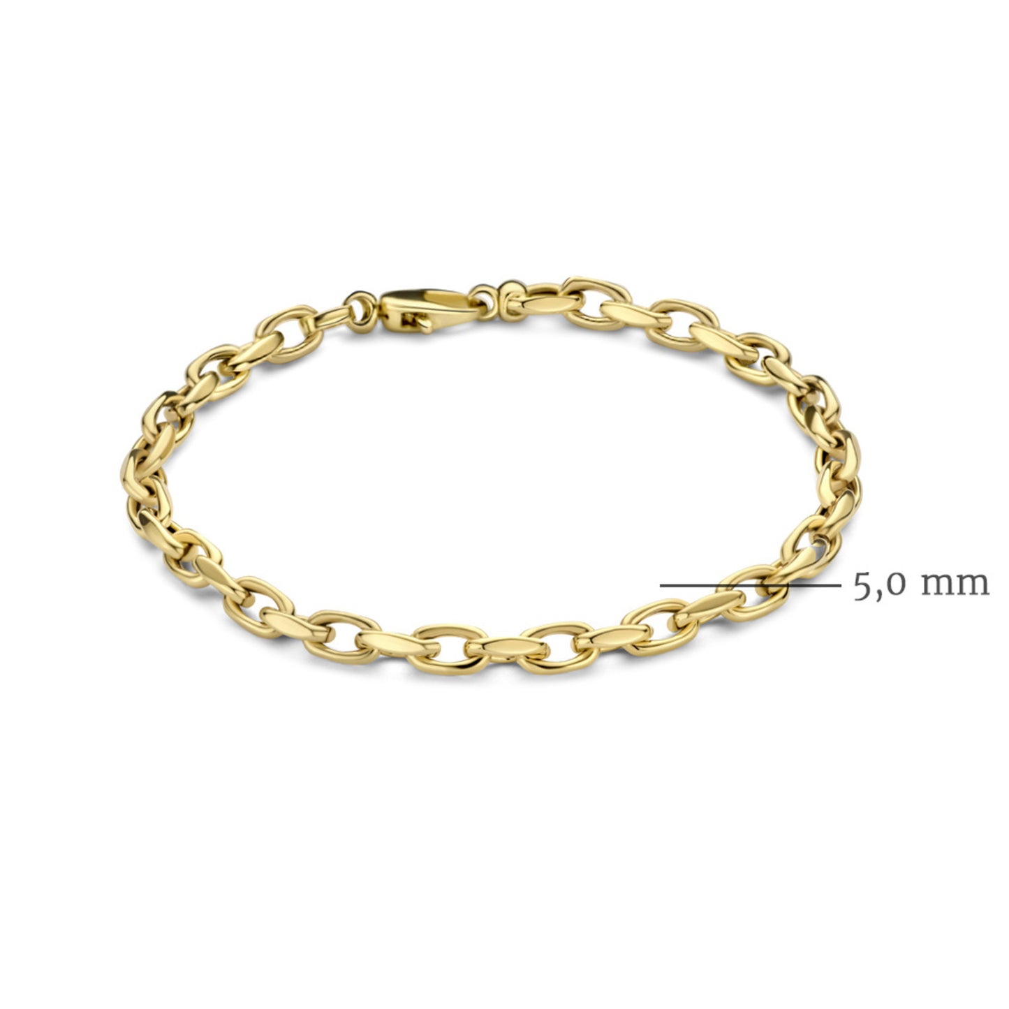 Stainless Steel O Chain Bracelet 5.0MM - Málle