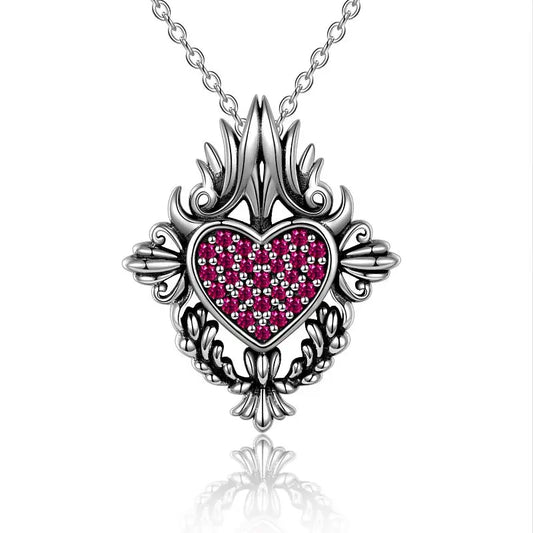 Romantic Silver Heart Pendant - Málle