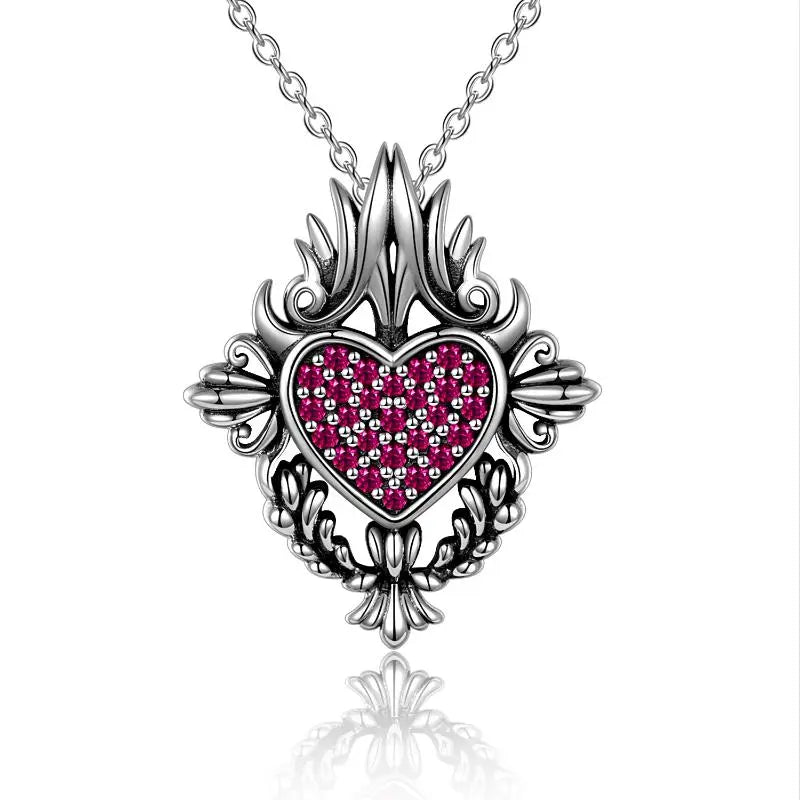 Romantic Silver Heart Pendant - Málle