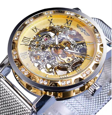 Men's semi-automatic mechanical watch.