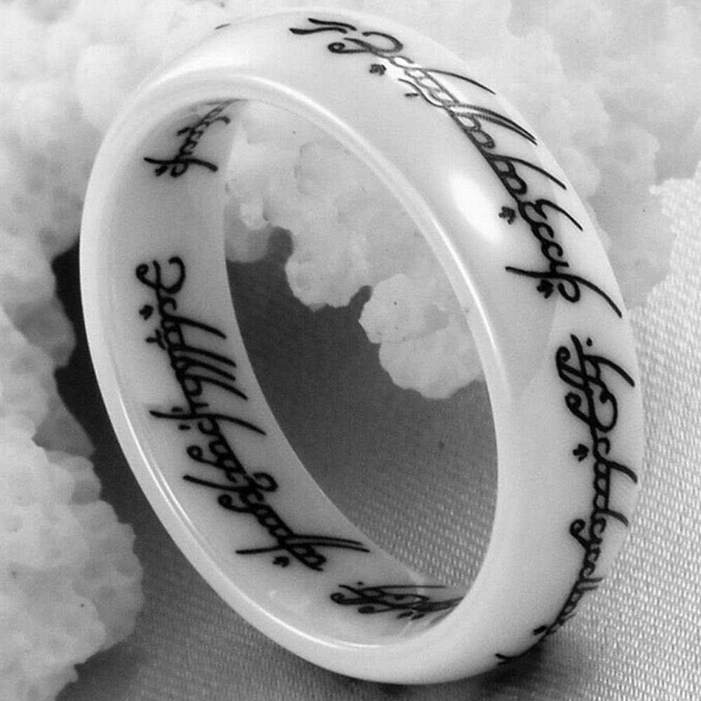 Ceramic Ring Men's Jewelry Jewelry Glossy Laser - Málle