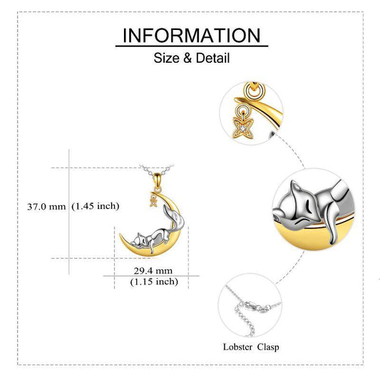 925 Sterling Moon Fox. - Málle