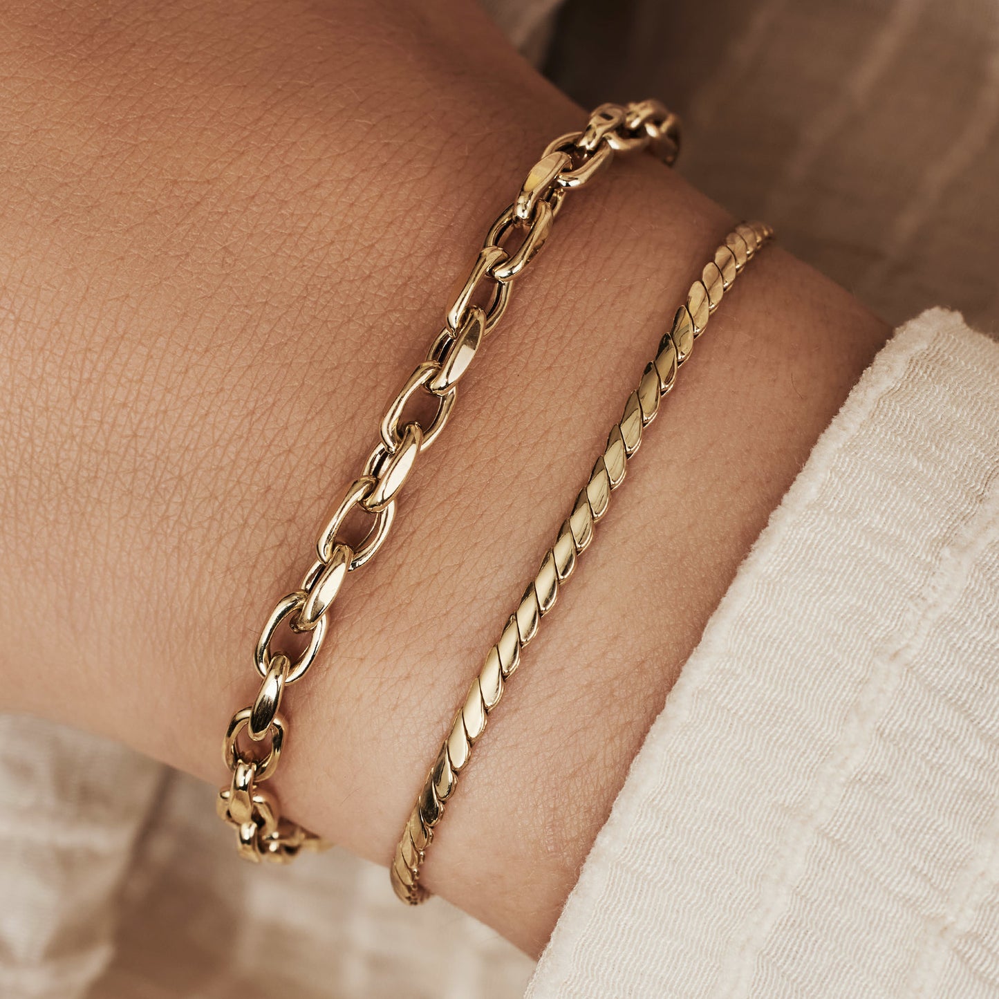 Stainless Steel O Chain Bracelet 5.0MM - Málle